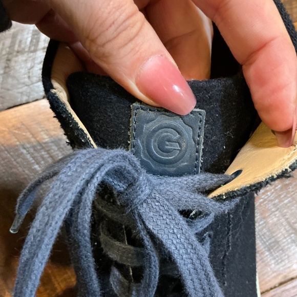 Greats Royale High Cadet Navy Wool Sneakers Men’s Size 12 | Premium Italian-Made - Picture 10 of 15